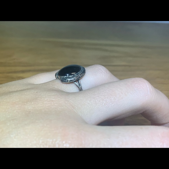 Sterling silver and obsidian - Picture 8 of 8